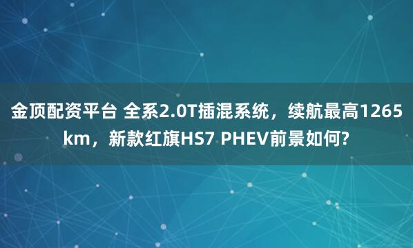 金顶配资平台 全系2.0T插混系统，续航最高1265km，新款红旗HS7 PHEV前景如何?